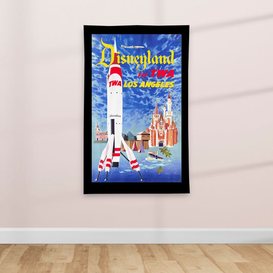 1950's Tourist Attraction Florida  - Vintage Travel poster - Textile Poster