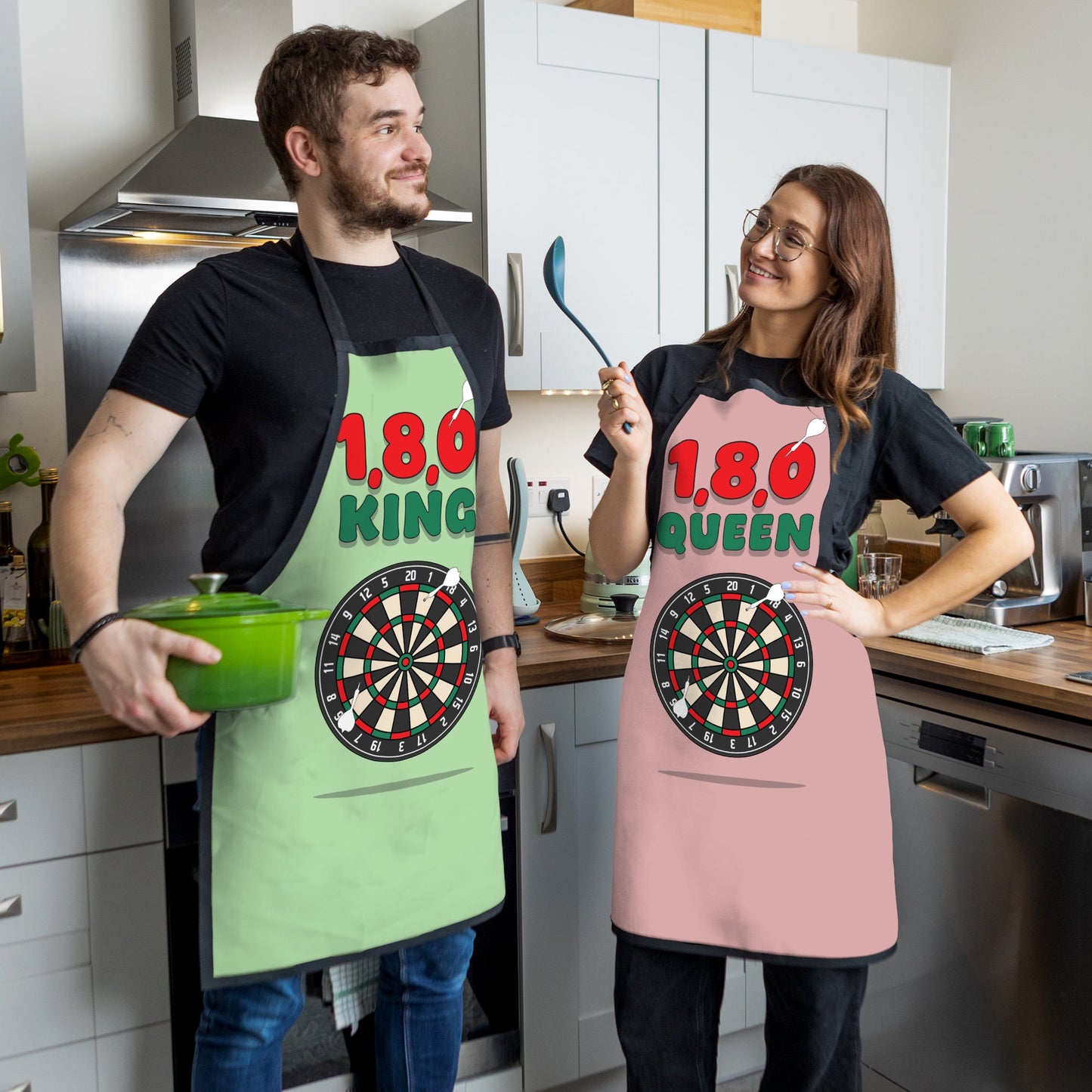 1,8,0 Darts King -  Adult Apron